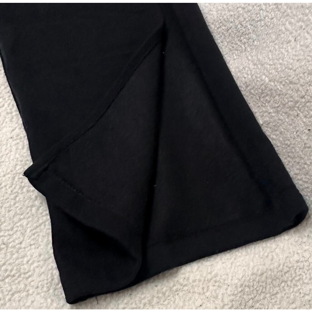 Relaxx Black Fleece Lined Flare Leg Yoga Pants Graphic Logo Size L - Picture 7 of 8